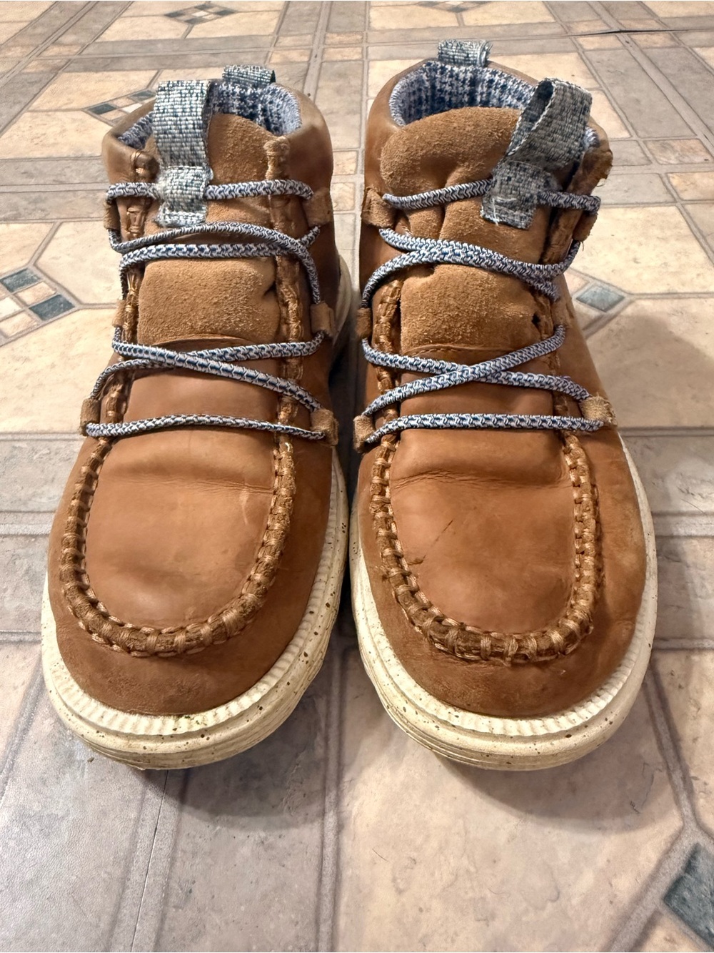 Hey Dude Reyes Boot Leather Shoes Tobacco Brown Women’s Size 7 - Picture 5 of 7